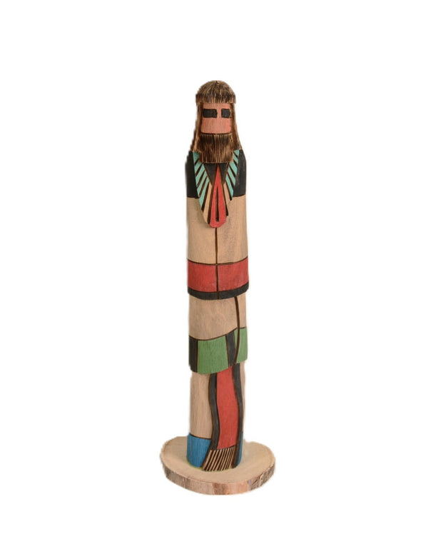 Hopi Kachina Long Hair By Wilfred Tewawina Jr.
