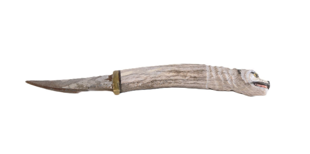Northwest Ivory Wolf Knife