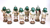 Navajo Yeibichai Carved Kachina Set of 8 Dolls