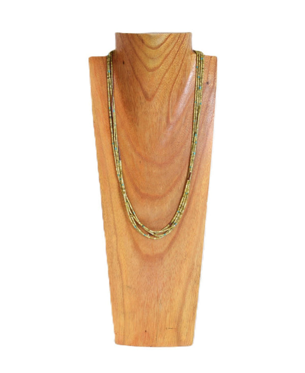 Santo Domingo Pueblo 4 Strand Heishi Multi Stone Necklace