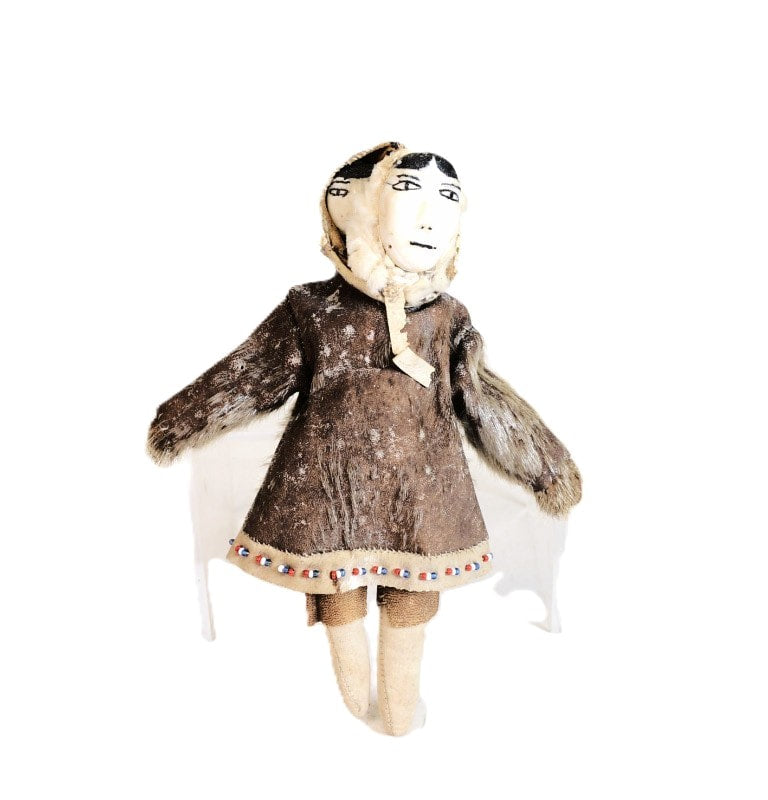Eskimo: Pacific Northwest, Eskimo Mother & Child Doll