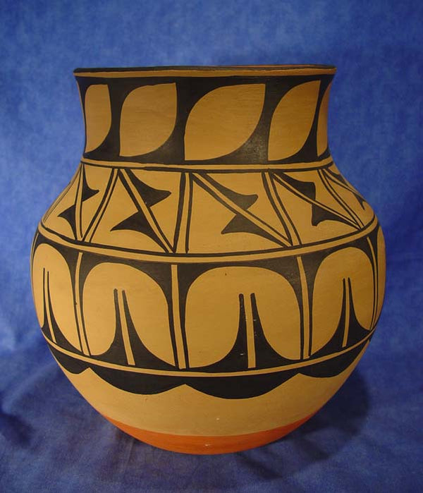 Santo Domingo Pueblo Olla Pottery By Robert Aguilar