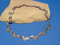 Taxco Sterling Silver Necklace by Alfredo Villasana ca 1950