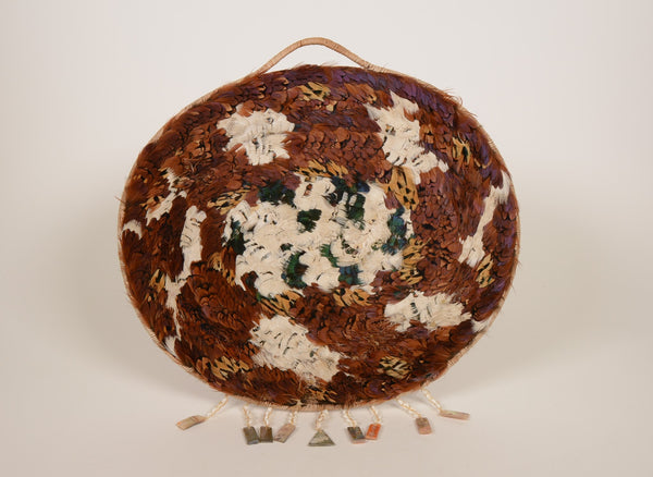 Large Pomo Feather basket