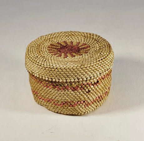 Fine smaller Makah Lidded Basket c. 1920