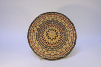 A Hopi Wicker Basket - Cloud and rain motif