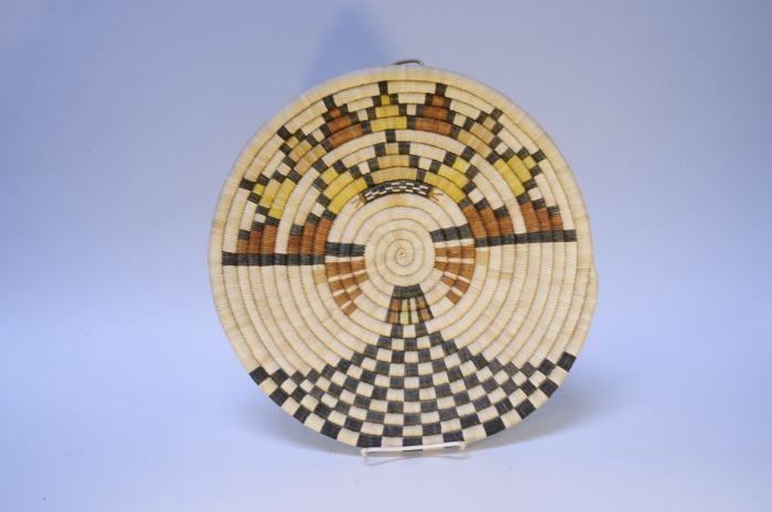 Hopi Coiled Shalako Kachina Coiled Basket