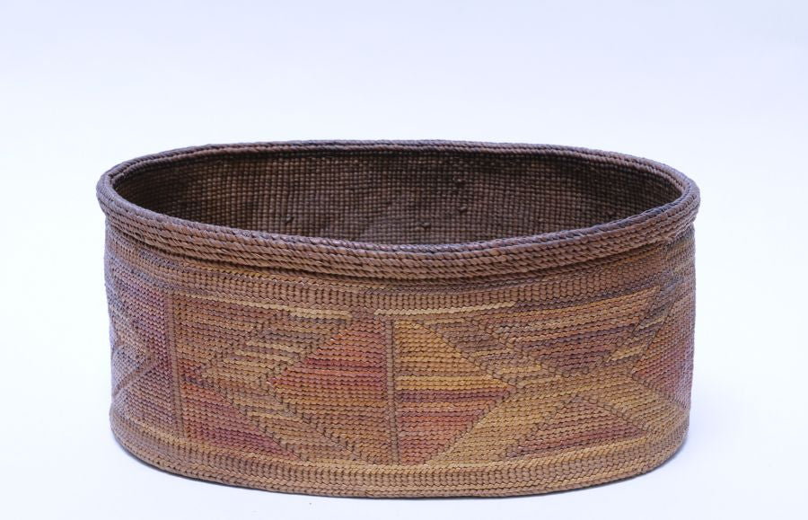 Antique Tlingit Indian Oval Basket