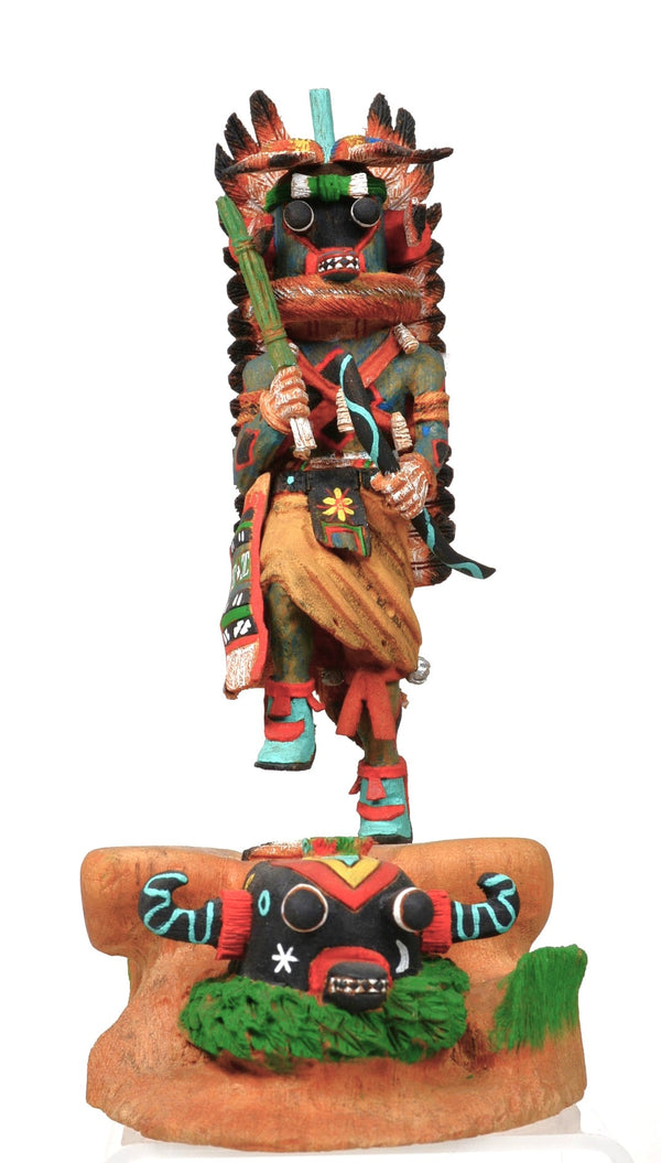Hopi Pueblo A'Hote Kachina Doll By (John) C. Poleahla