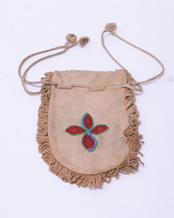 Antique Cree Beaded Bag