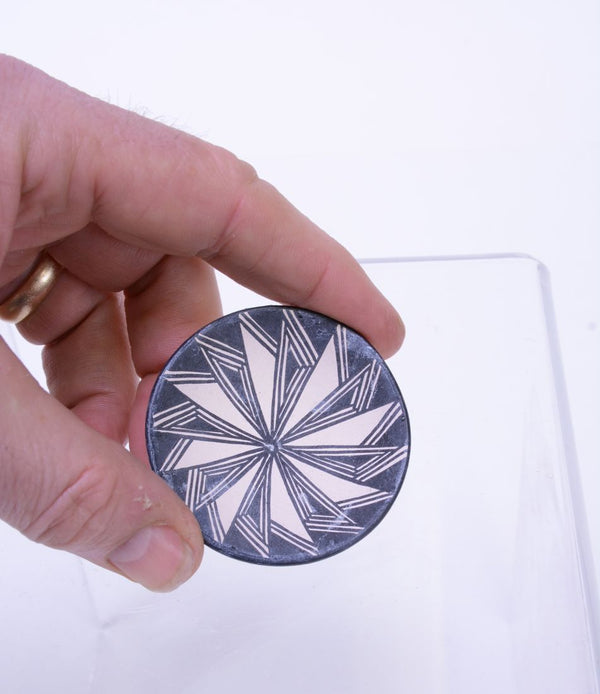 Acoma Pueblo Pottery Dish By D. Reano