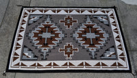 Navajo Rug Two Gray Hills by Jean Nez
