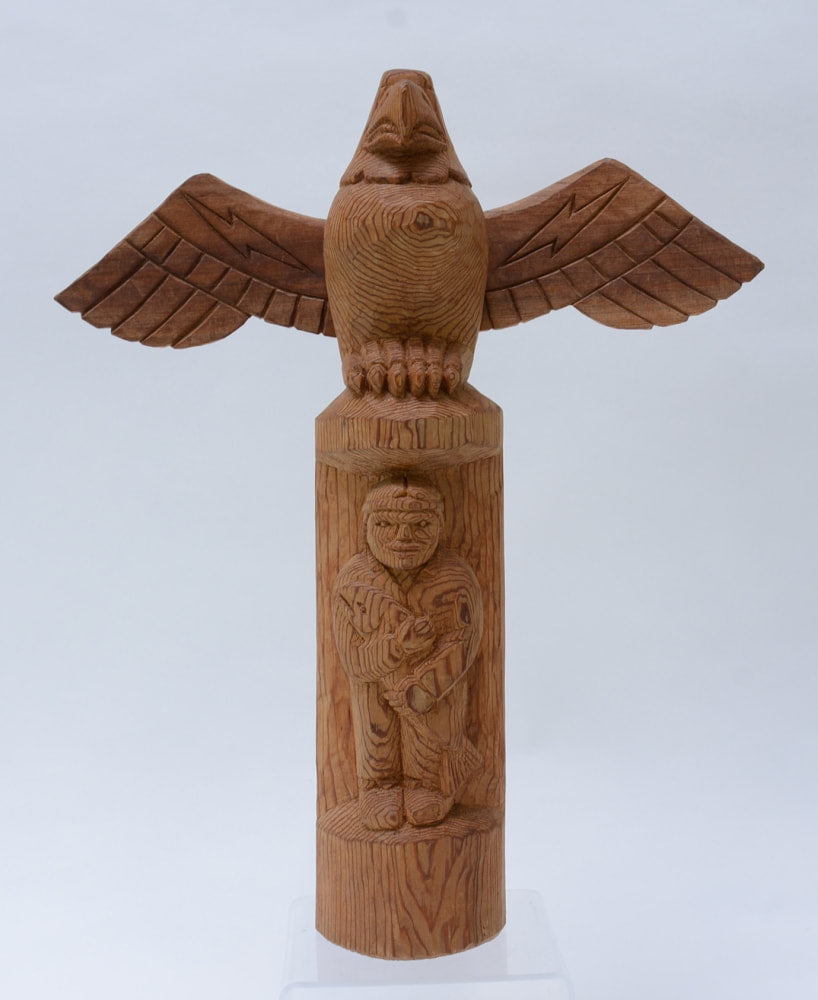 Coast Salish Wood Carving by Kelly Moses, Master Tualip Carver.