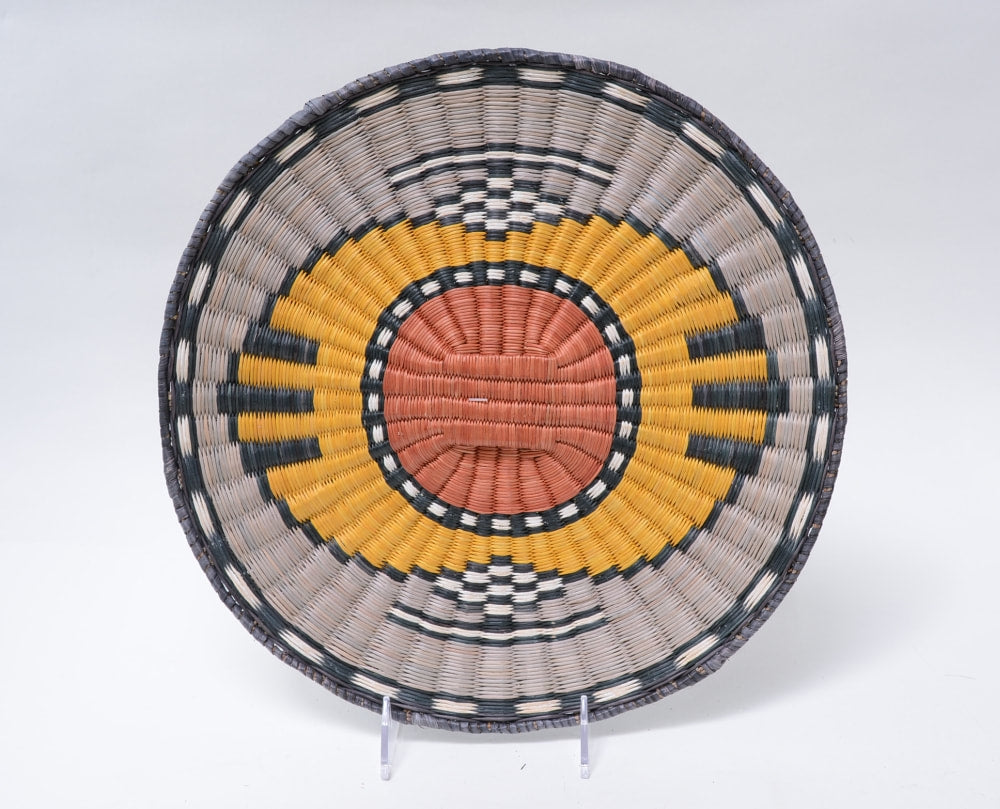 Antique Hopi Wicker Basketry Tray