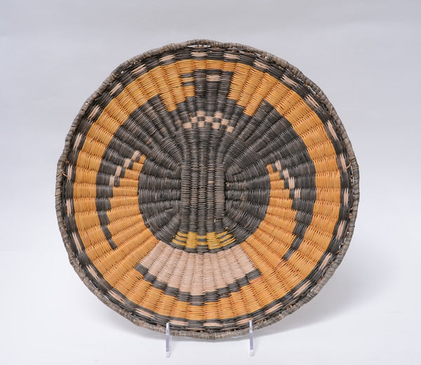 Antique Hopi Wicker Basketry Tray - Eagle
