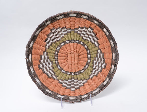 Antique Hopi Wicker Basketry Tray  - Cloud