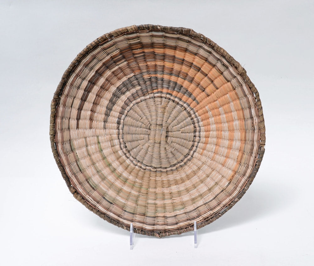 Antique Hopi Wicker Basketry Tray  - by Aimarie Masuyuewa (sic)