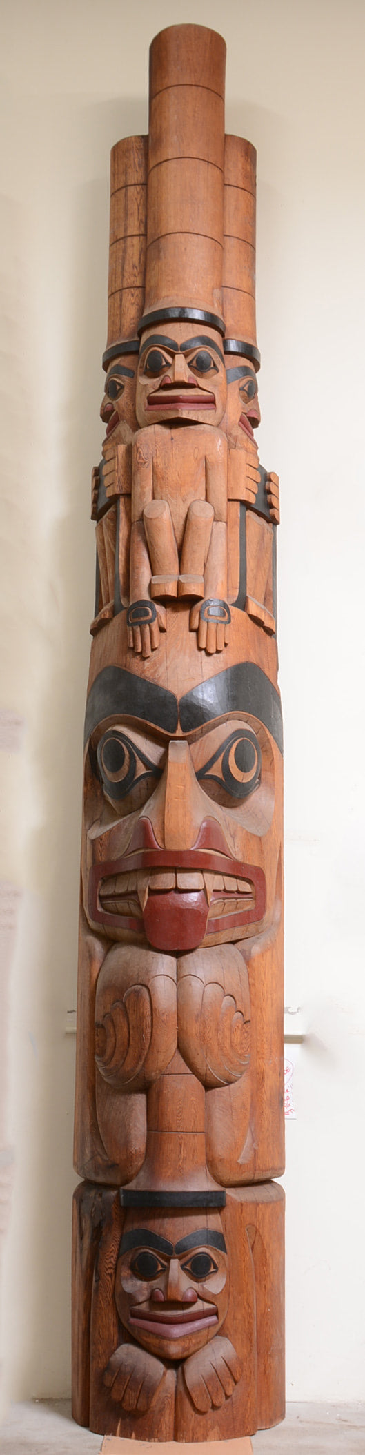 Magnificent 14' Totem Pole by Francis Horne "Three Watchmen" - Subject to Availability