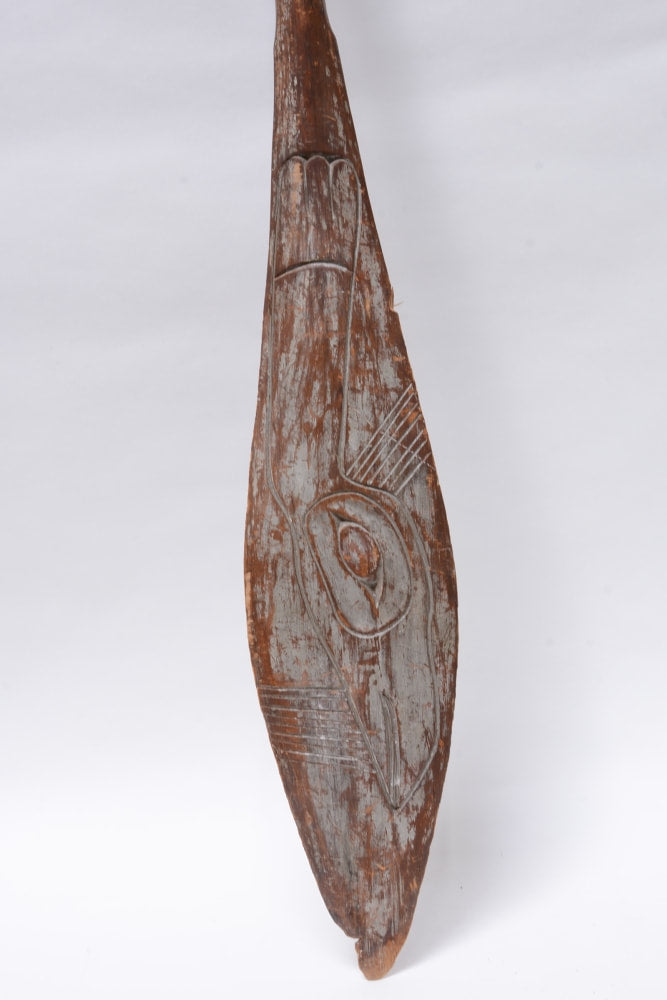 Tlingit Carved and Painted Dance Paddle, late 19th century