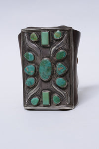 Antique Navajo Ketoh, Sterling Silver and Turquoise