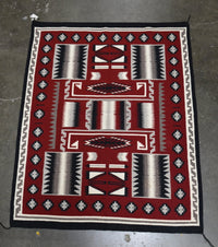 Fine Navajo Rug Storm Pattern by Elona Yazzie