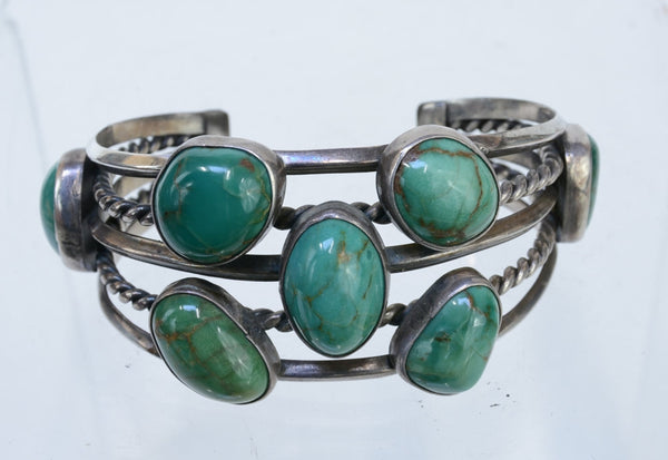 Navajo Turquoise and Sterling Silver Cuff Bracelet