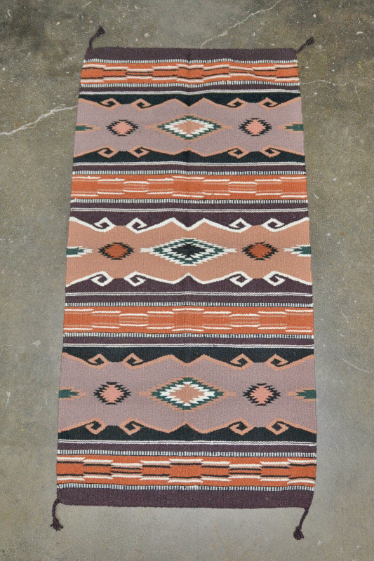 Southwest Wool Area Rug, 64" x 32"
