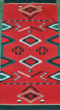 Southwest Wool Area Rug, 64" x 32"