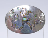 Taxco Mexico Sterling Silver Pin with Abalone inlay; Dancer