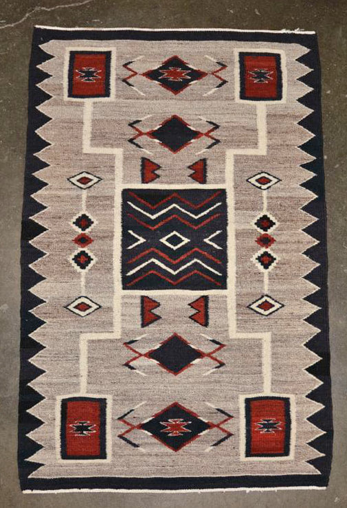 Southwest Area Rug - Storm Pattern Style - All Wool