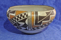 Acoma Pueblo Indian Historic Polychrome Pottery - Storage Bowl