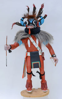 Hopi Pueblo Black Ogre Kachina Doll By Austin Komalestewa Sr.