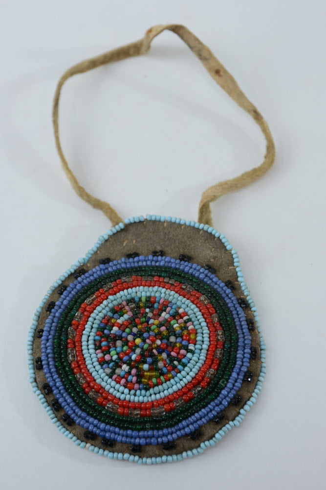Antique Plains Beaded Medicine Bag