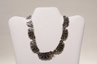 Vintage Taxco Mexico Sterling Silver Overlay Choker Necklace