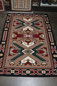 Southwest Area Rug - All Wool - Teec Nos Pos Style 6' x 9'