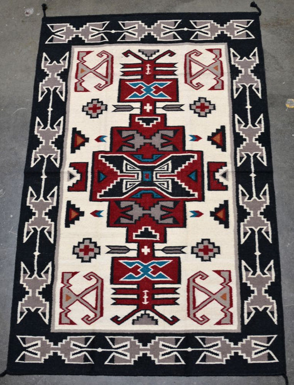 Southwest Area Rug - All Wool - Teec Nos Pos Style 4' x 6'