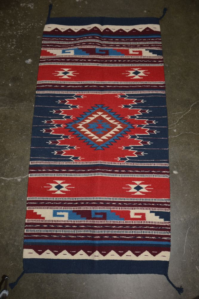 Southwest Area Rug - All Wool - 32" x 64"