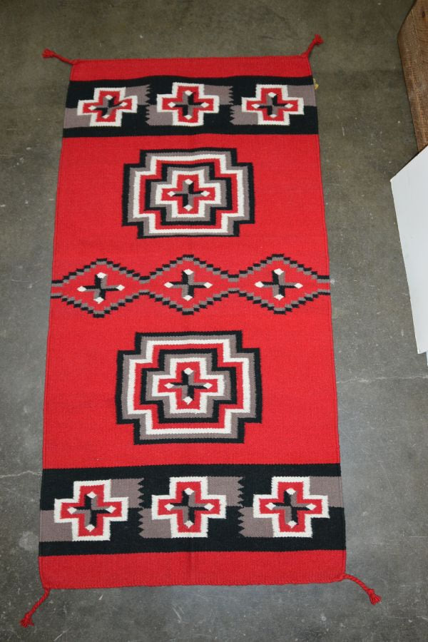 Southwest Area Rug - All Wool - 32" x 64"