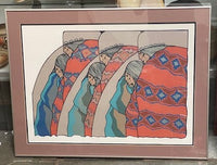 Armado Pena framed lithograph "Los Geis"