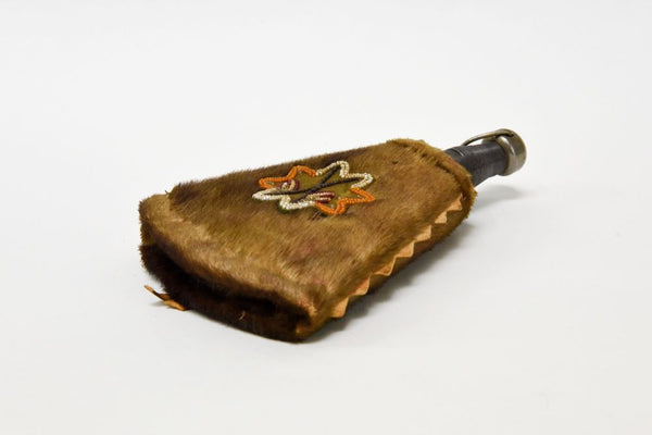 Antique Inuit Eskimo Hide Hand Broom Cover