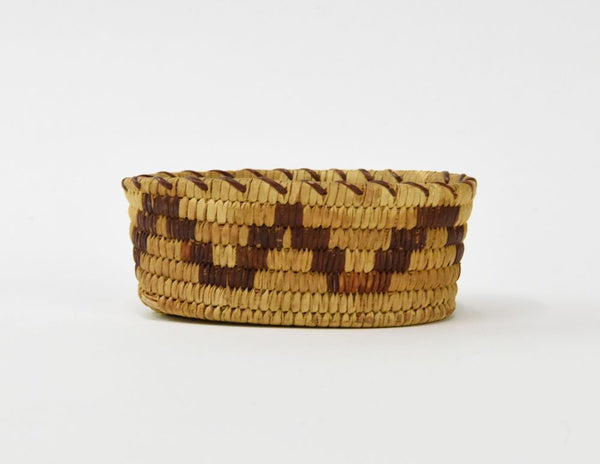 Papago Indian Basket with red yucca root