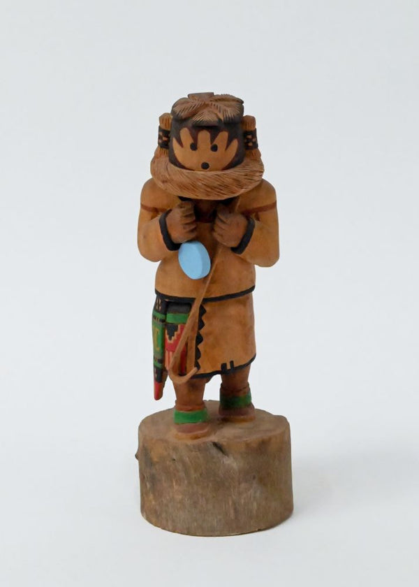 Hopi Pueblo Matia (Natia)/Malatsmo Hand/Pot Carrier Man Katsina Doll By E. Wyteva