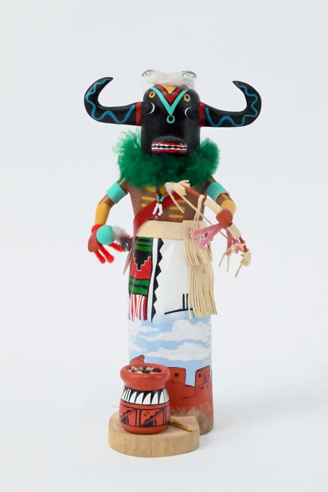 Navajo Hopi Pueblo "Ho'o'te" Flowers of the Spring Kachina Doll By Lawrence Lewis