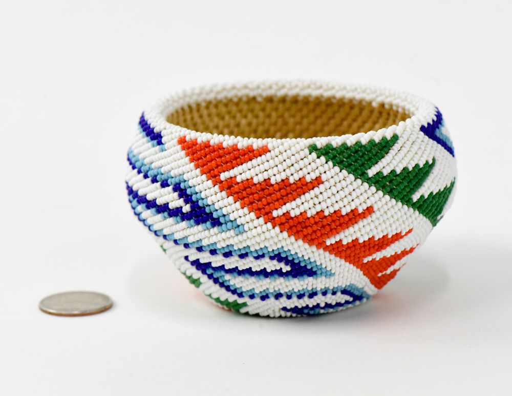 Paiute beaded basket