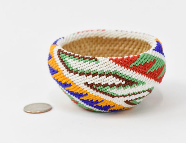 Paiute beaded basket