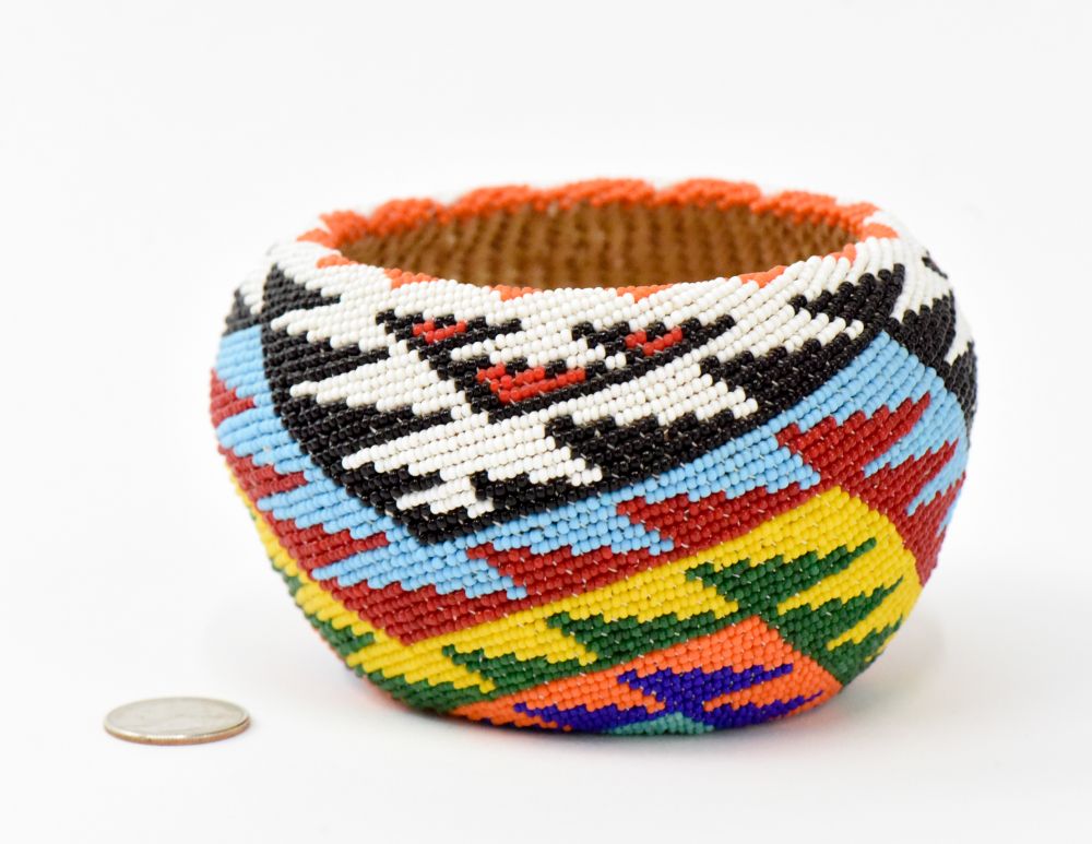 Paiute beaded basket
