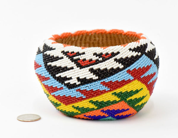 Paiute beaded basket