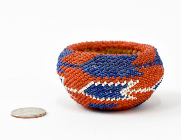 Paiute beaded basket