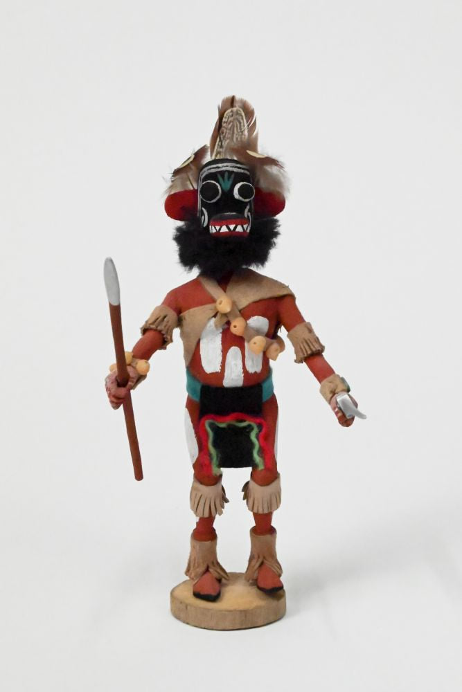 Hopi Pueblo Chaveyo Ogre Kachina Doll By Lane Pela