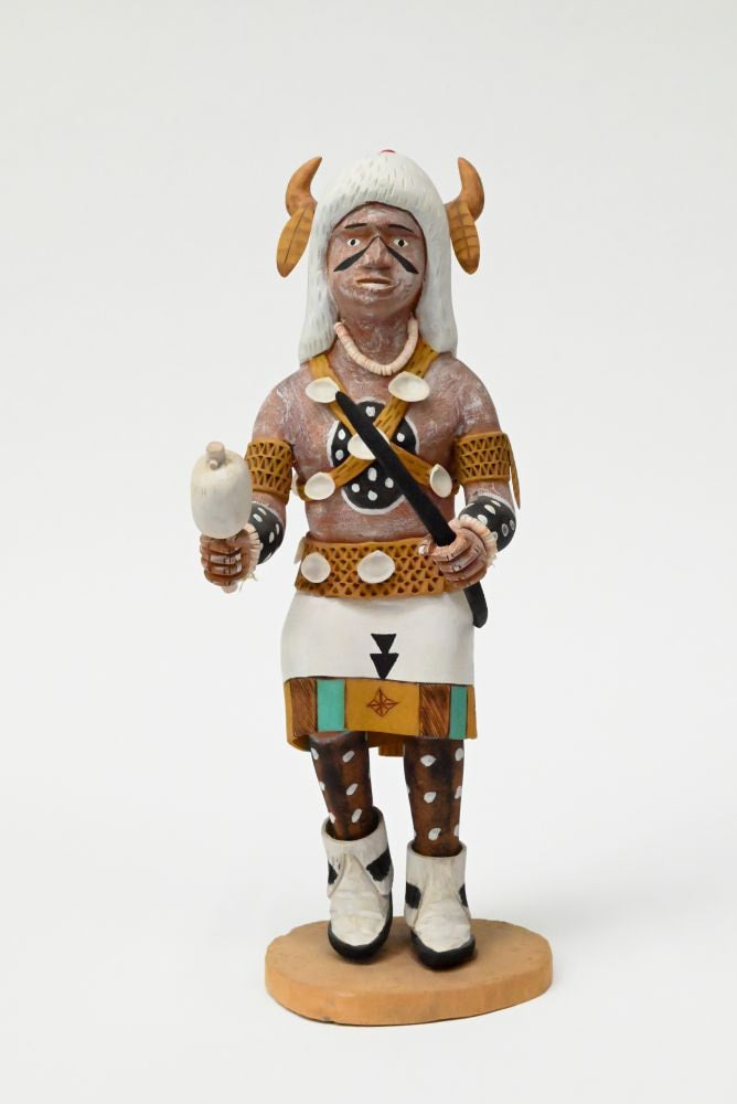 Jemez Pueblo White Buffalo Kachina Doll By C. Carl M